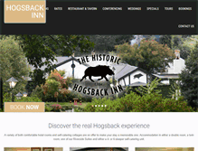 Tablet Screenshot of hogsbackinn.com